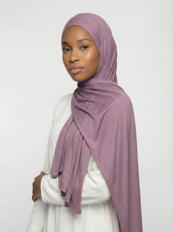 Dusty Pink Jersey Hijab