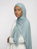 Opal Blue Jersey Hijab