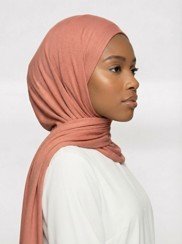 Pinkish Tan Jersey Hijab