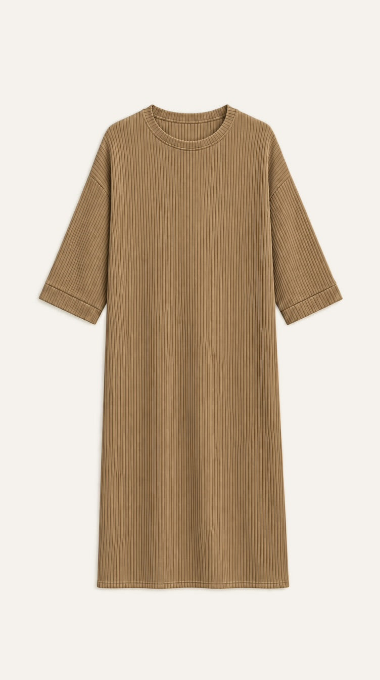 Short Sleeve Knitted Dress