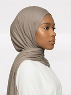 Pale Oyster Jersey Hijab