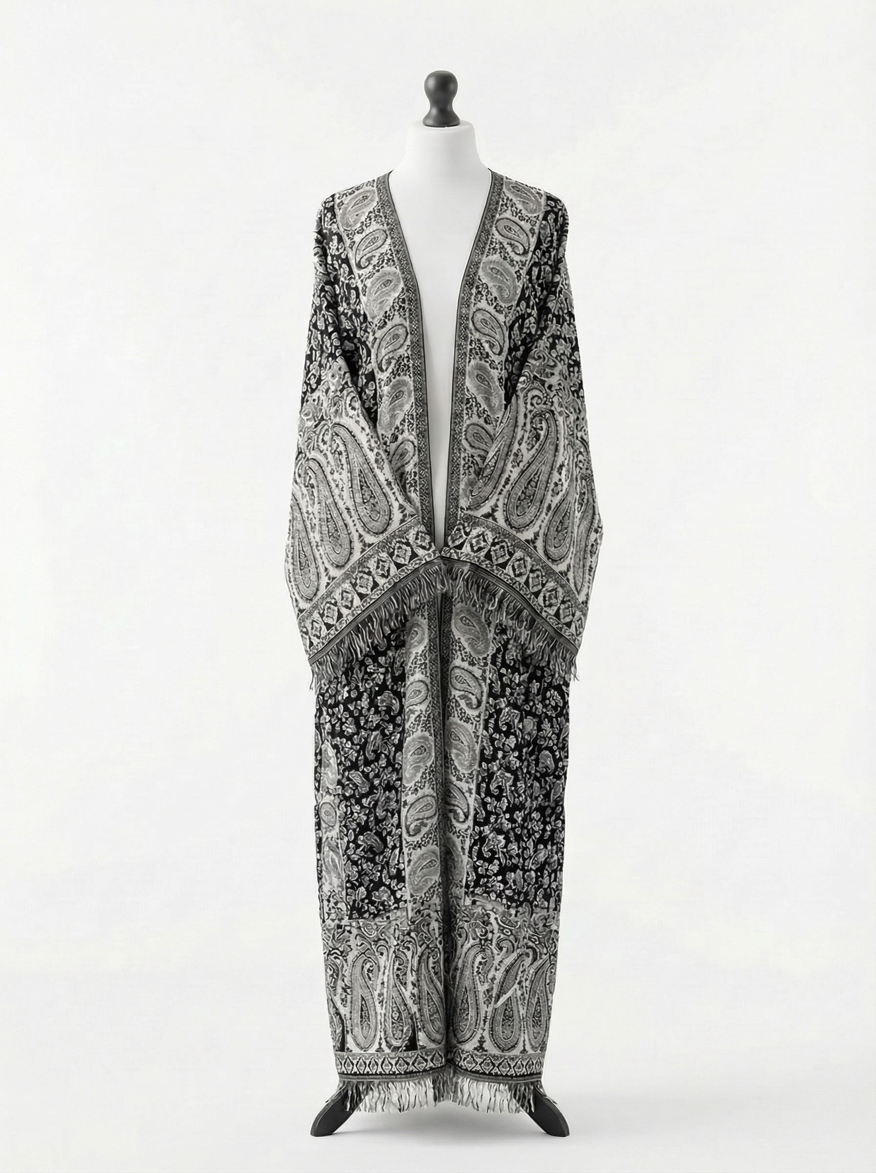 Black | Gemstone Pashmina Abaya