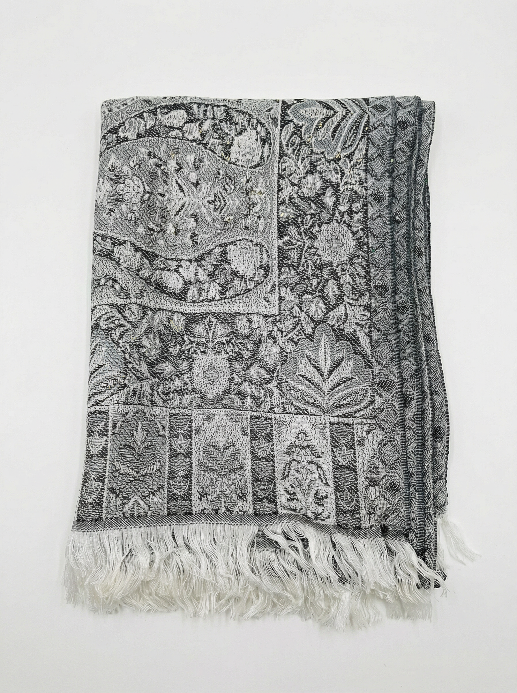 Silver | Gemstone Pashmina Abaya