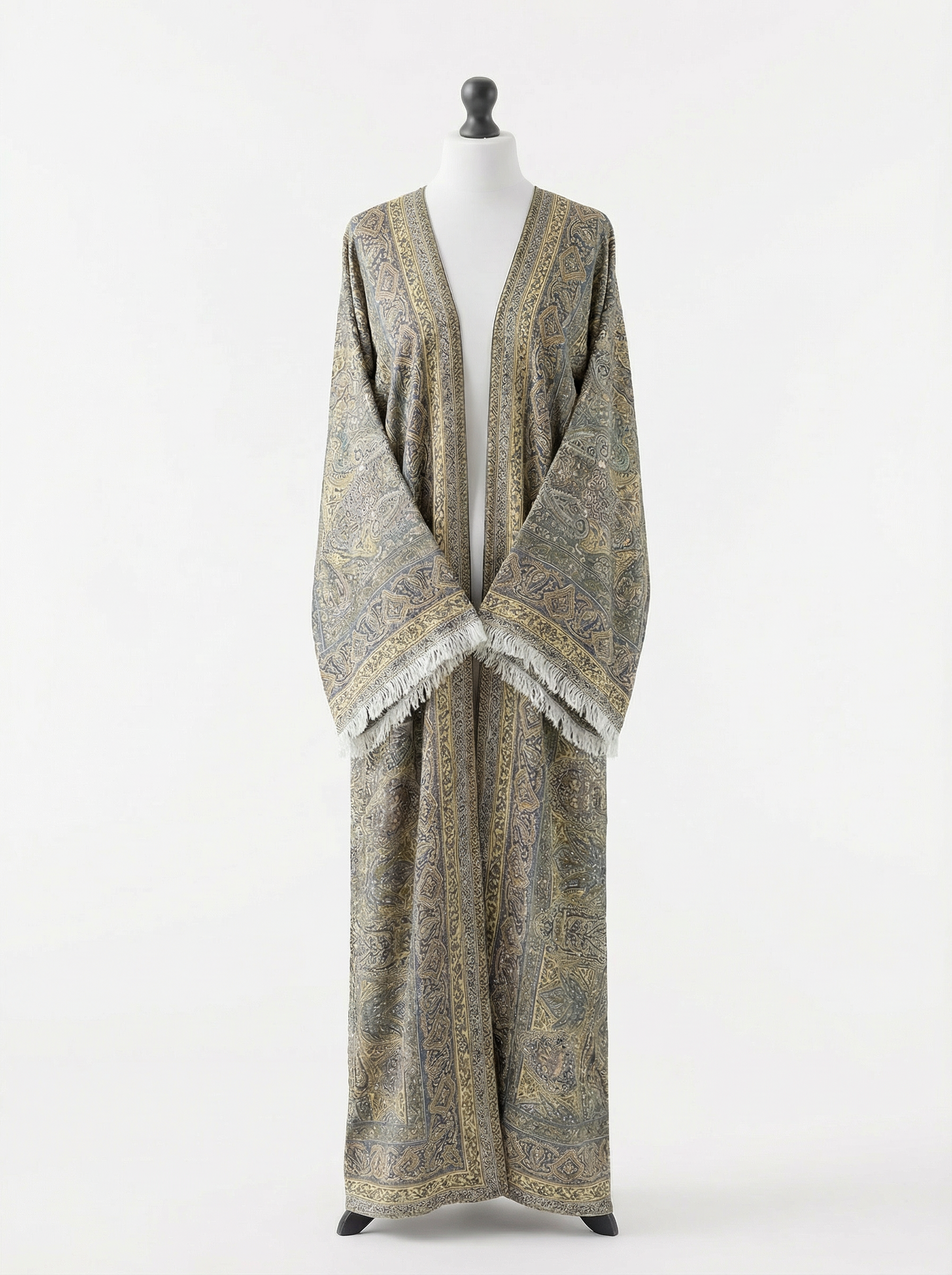 Muted Sage | Gemstone Pashmina Abaya