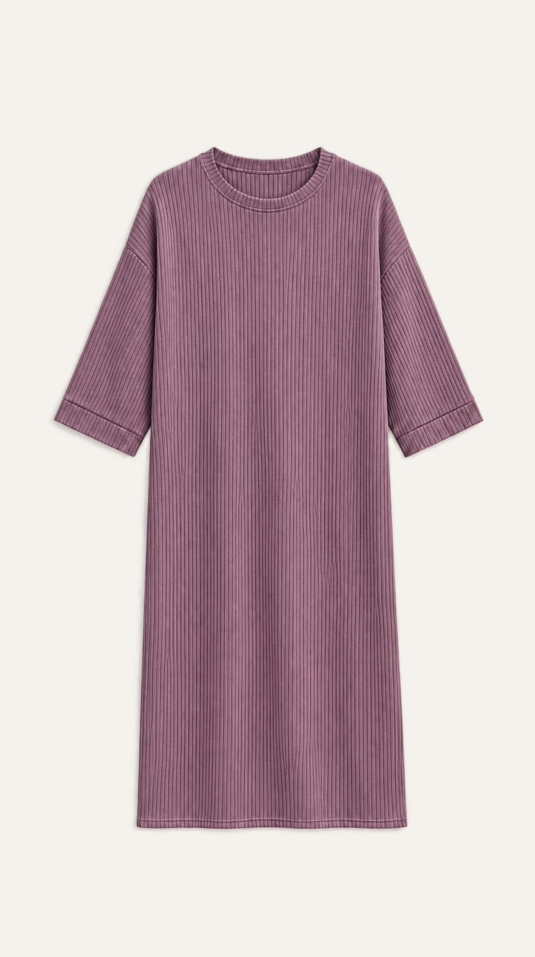 Short Sleeve Knitted Dress