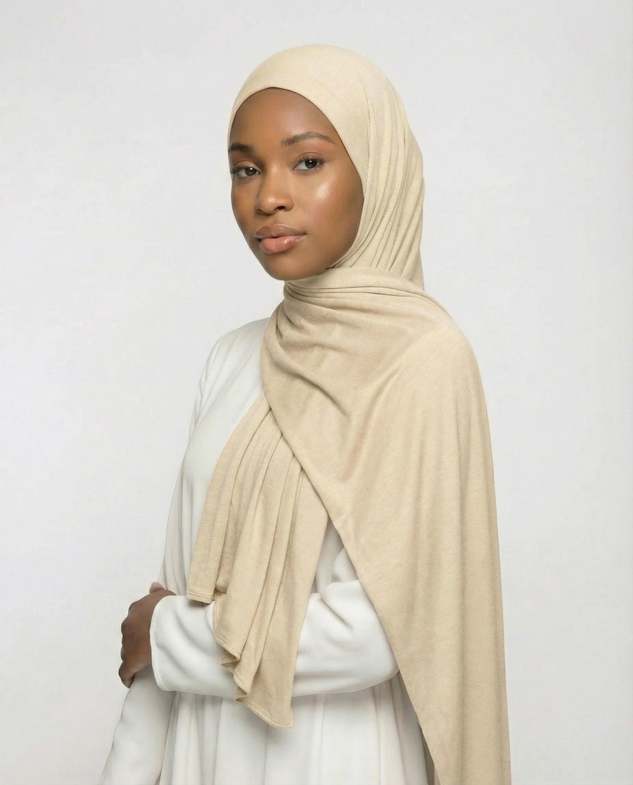 Vanilla Jersey Hijab