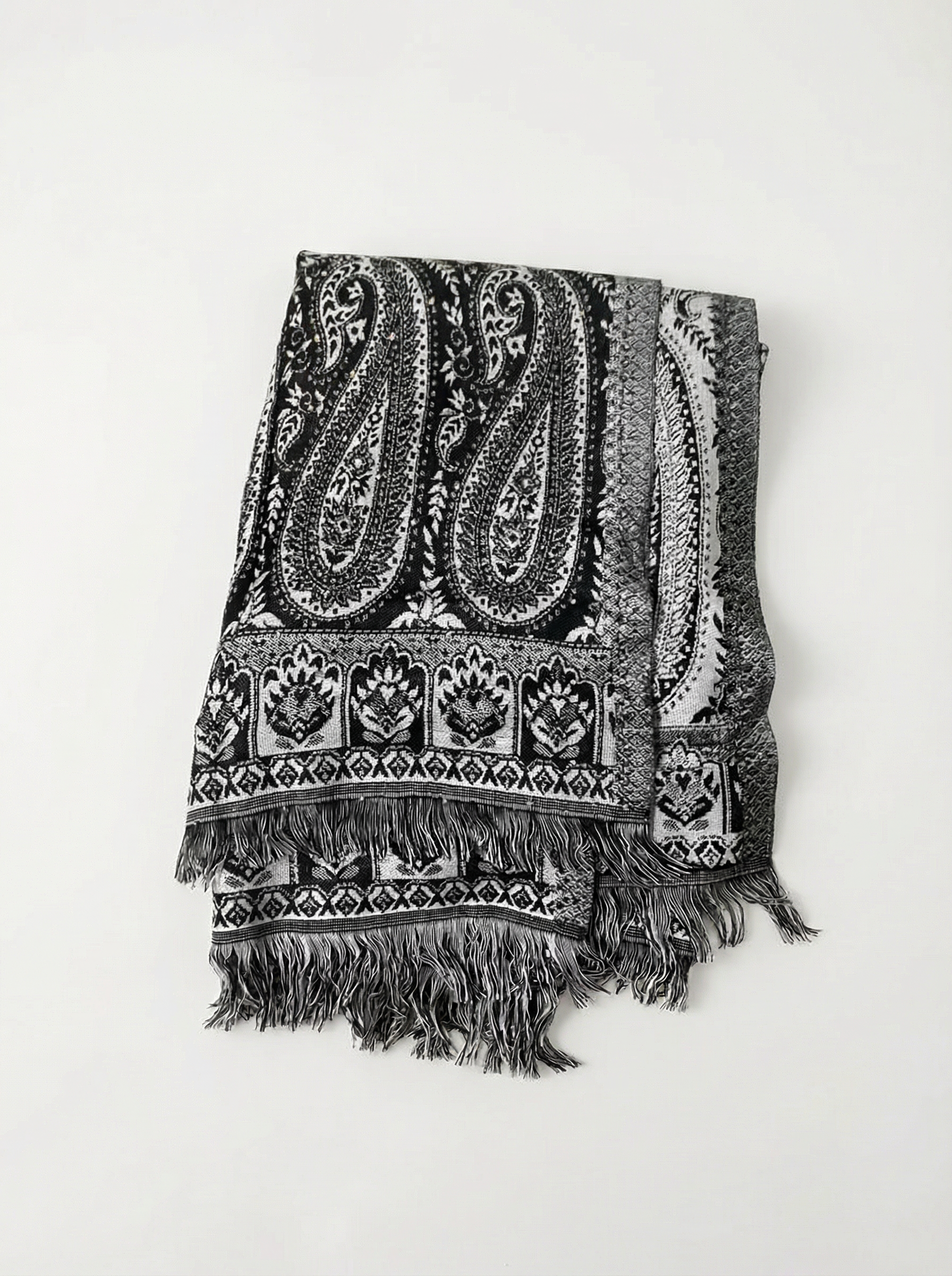 Black | Gemstone Pashmina Abaya