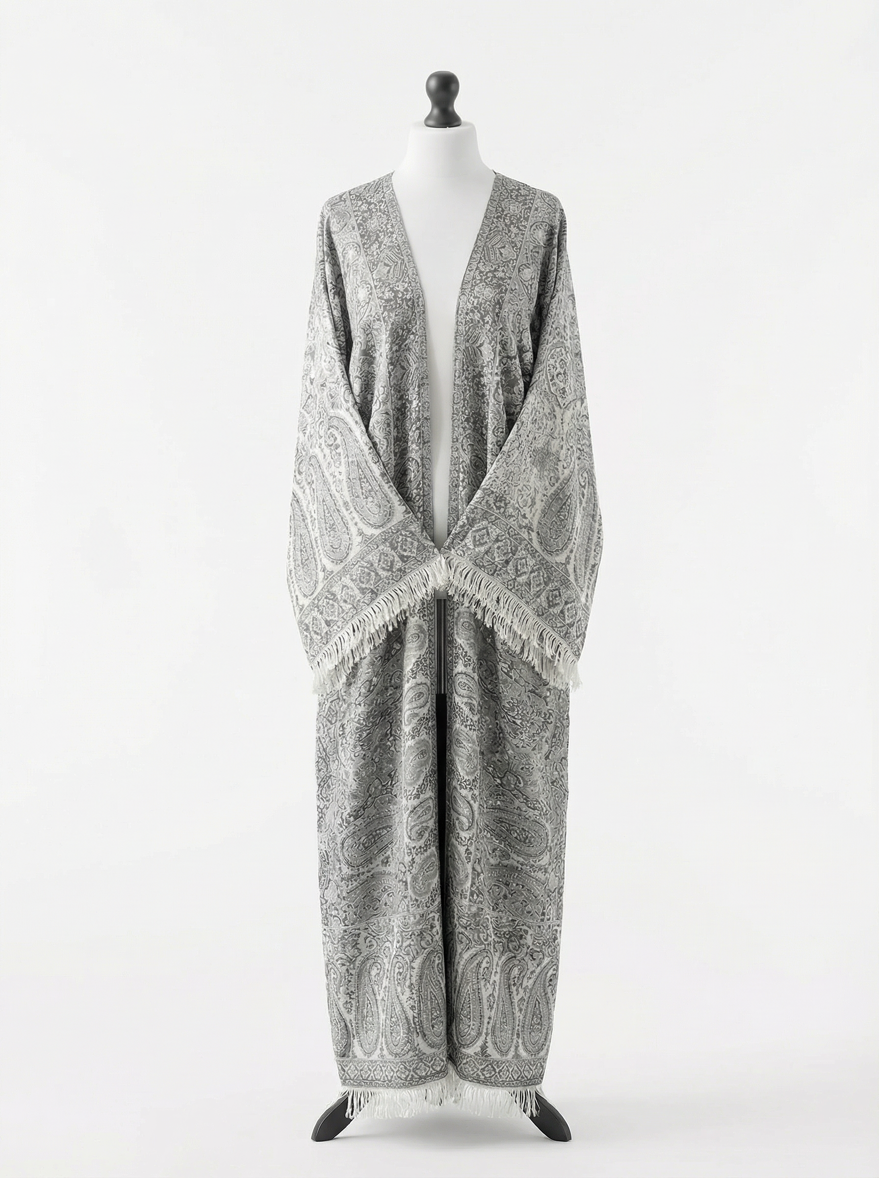 Silver | Gemstone Pashmina Abaya