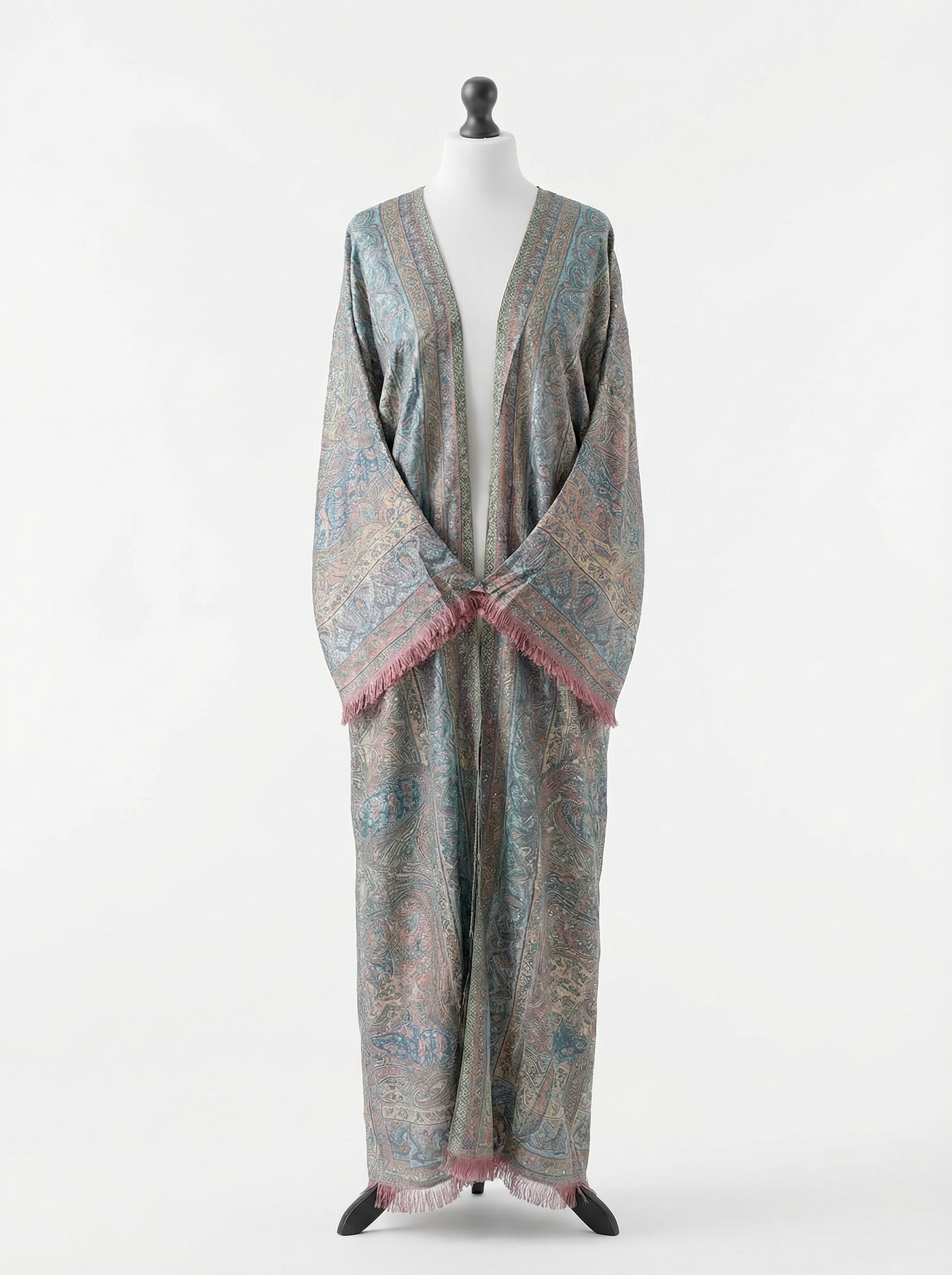 Dusty Teal | Gemstone Pashmina Abaya