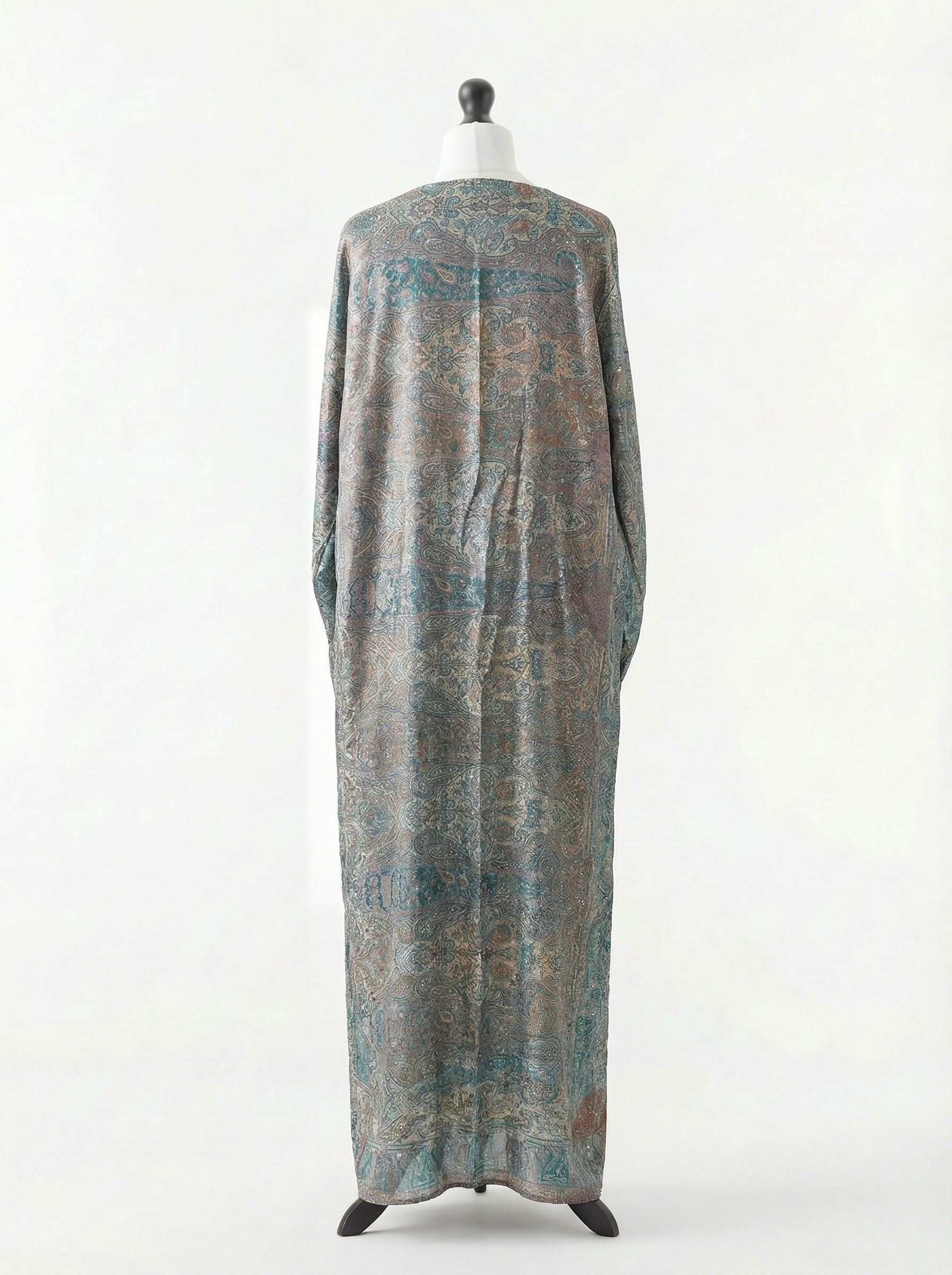 Dusty Teal | Gemstone Pashmina Abaya