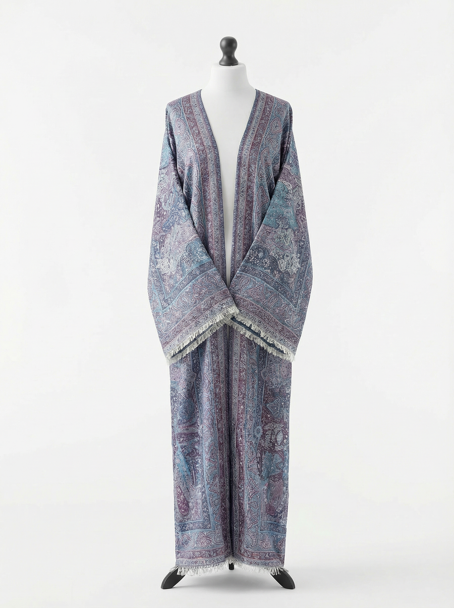 Dusty Lavender | Gemstone Pashmina Abaya